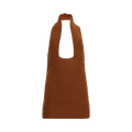 Christopher Esber Lennox Knit Cutaway Mini Dress "Toffee"