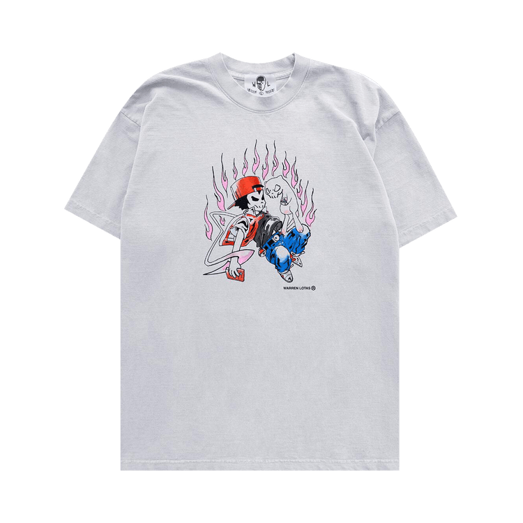 Warren Lotas Boy And Cat T-Shirt "White"