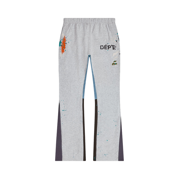 Gallery Dept. Logo Painted Sweatpant Flares "Light Heather Grey/Navy/Black"