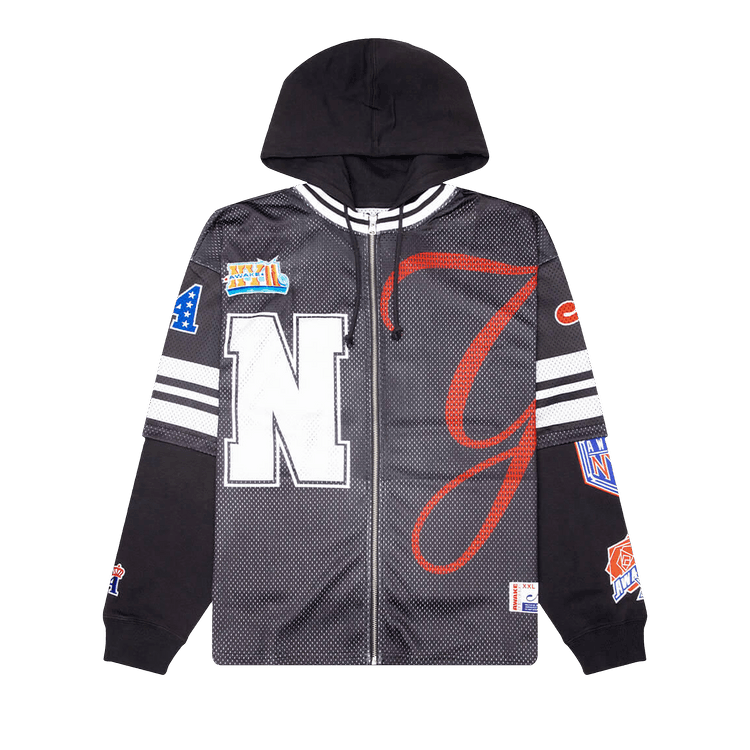 Awake NY Headcrack Champs Jersey Zip Hoodie "Black"