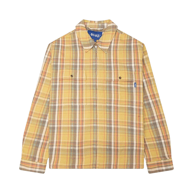 Awake NY Rivington Zip Flannel "Yellow"