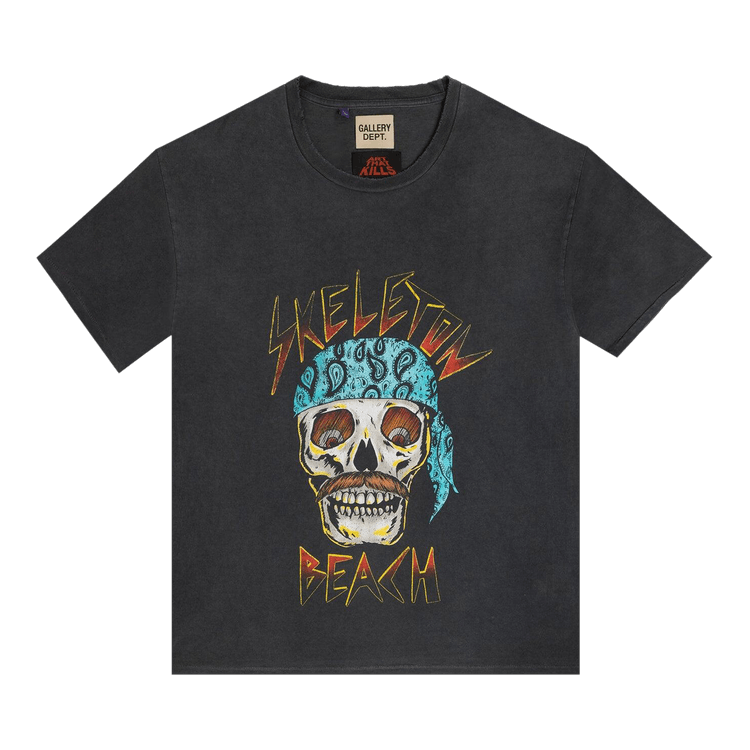 Gallery Dept. Skeleton Beach Tee "Light Vintage Black"
