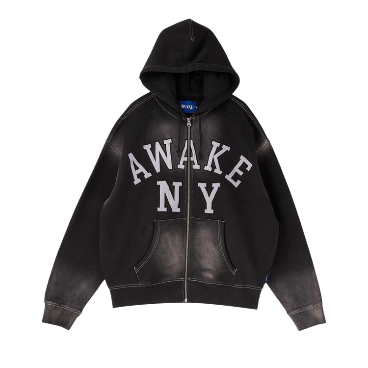 Awake NY Collegiate Arch Zip Hoodie "Black"