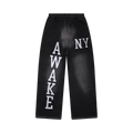Awake NY Collegiate Open Hem Sweatpant "Black"