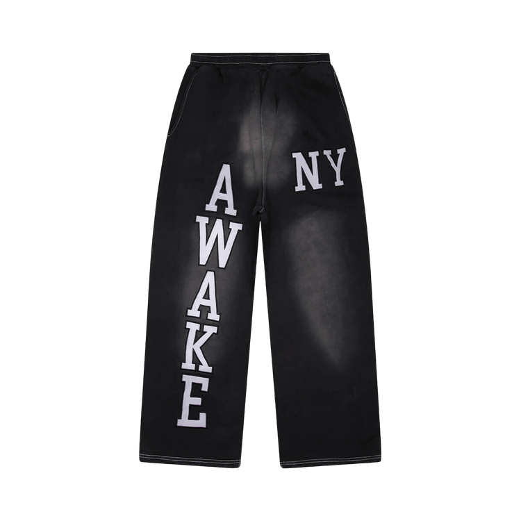 Awake NY Collegiate Open Hem Sweatpant "Black"