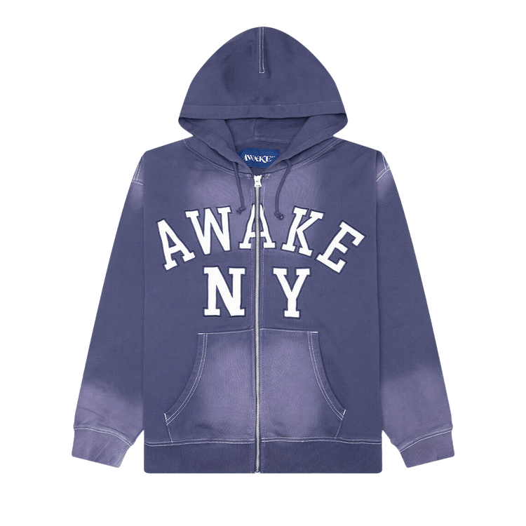 Awake NY Collegiate Arch Zip Hoodie "Navy"