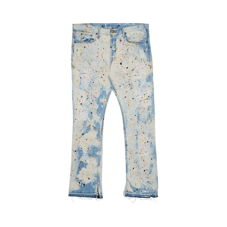Vlone Paint Splatter Denim Jeans "Light Wash"