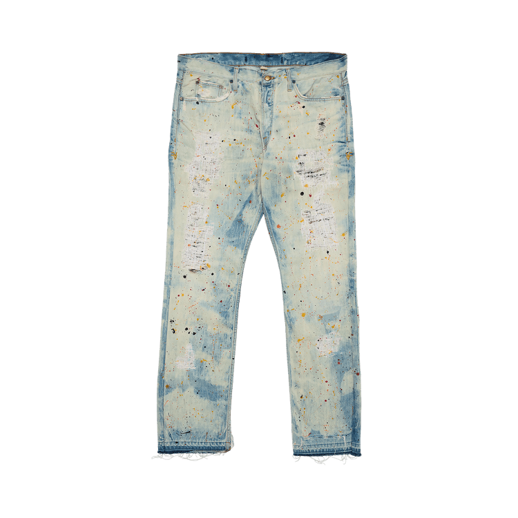 Vlone Paint Splatter Denim Jeans "Medium Wash"