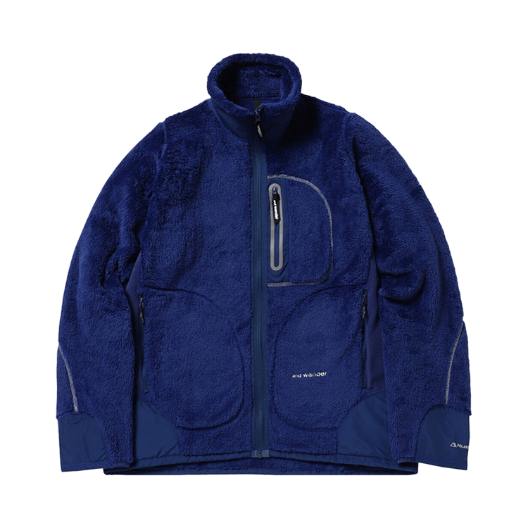 And Wander High Loft Fleece Jacket "Blue"