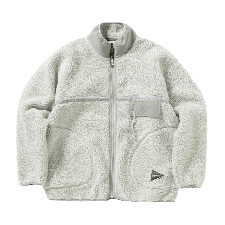 Gramicci Knit Tape Fleece Jacket "Light Grey"