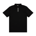 Malbon Evergreen Block Placket Polo "Black"