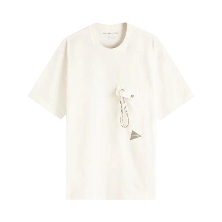 And Wander Pocket Tee "White"