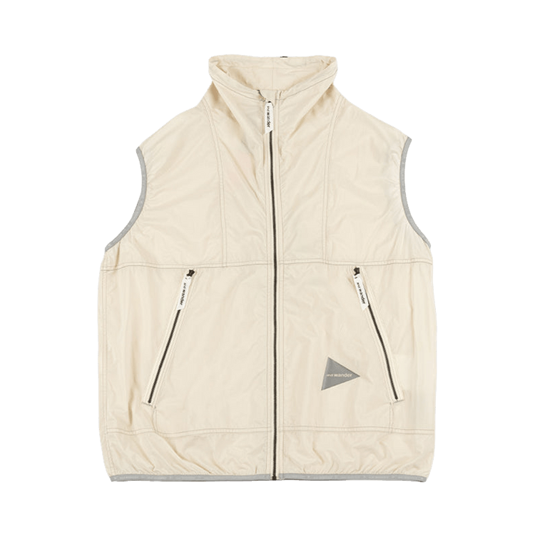 And Wander Pertex Wind Vest "Off White"