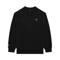 Malbon Jesper Parnevik V Neck Merino Wool Sweater "Black"