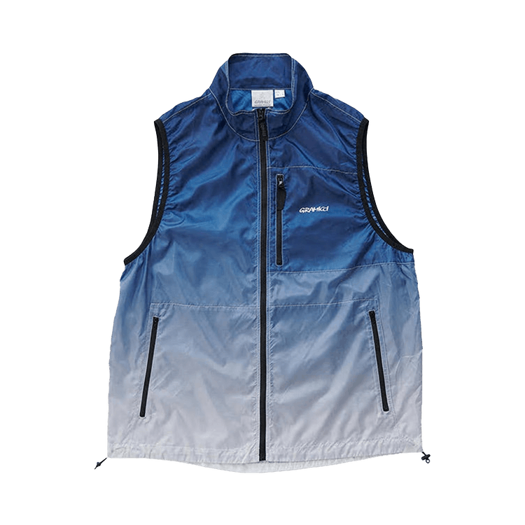 Gramicci Light Ripstop Wind Vest "Gradation Blue"