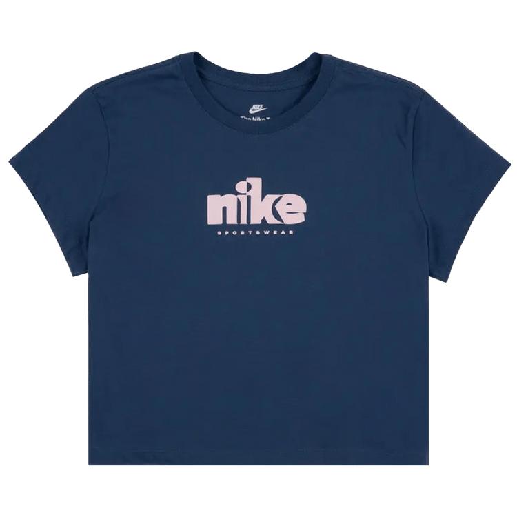 Nike NSW Club Short-Sleeve Tee "Mystic Navy/Pink Foam"