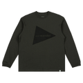 And Wander Logo Long-Sleeve Tee "Charcoal"