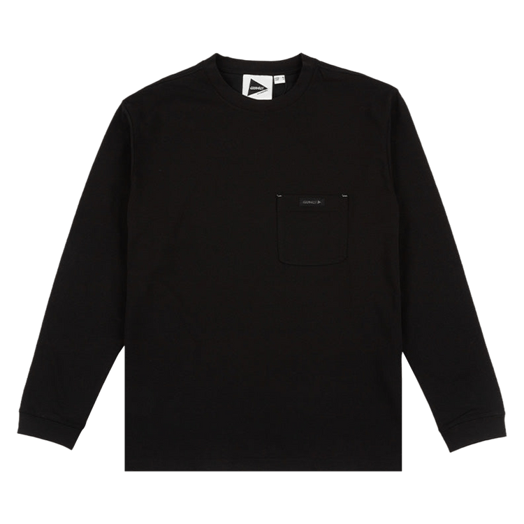 Gramicci Knit Backprint Long-Sleeve Tee "Black"