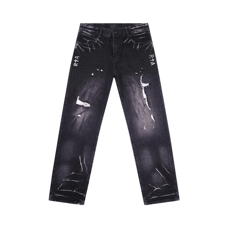 RtA Jonas Straight Leg Jean "Worn Out Black"