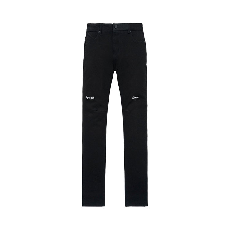 RtA Bryant Skinny Jean "Black Hologram Digital Cross"