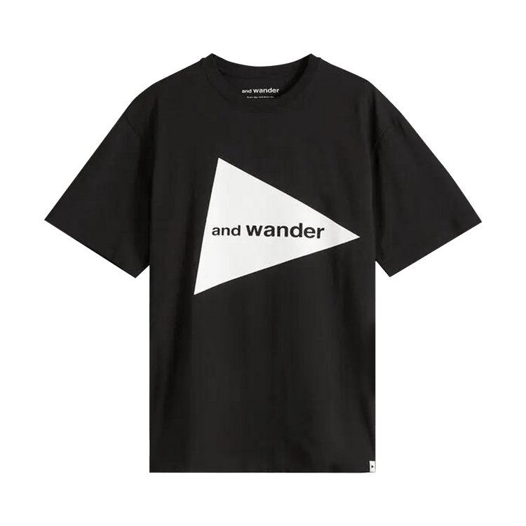 And Wander Big Logo Tee "Black"