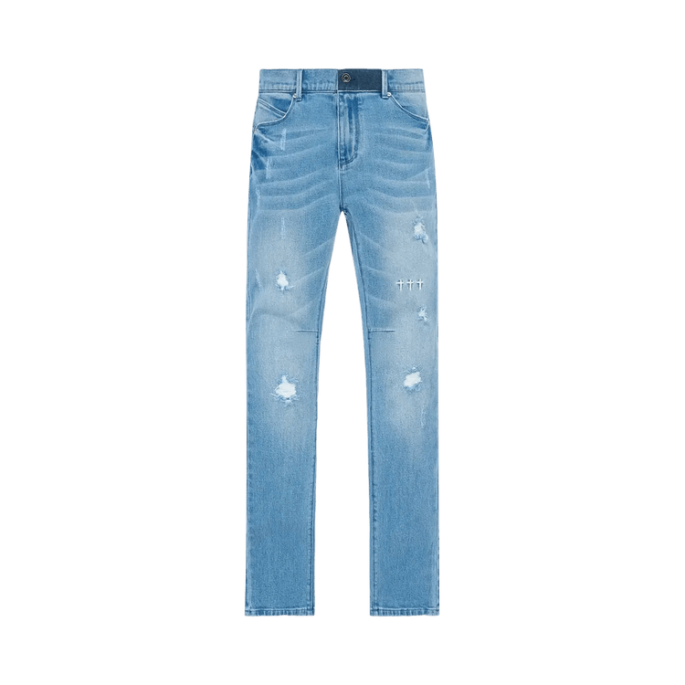 RtA Bryant Skinny Jean "Glacier Blue Cross Triad"