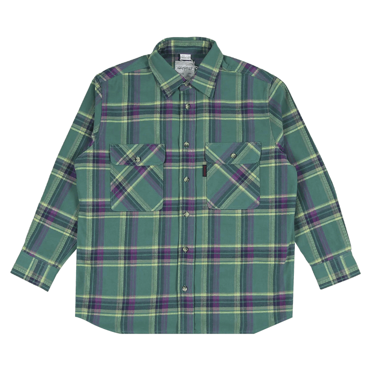 Gramicci Flannel Shirt "Green"