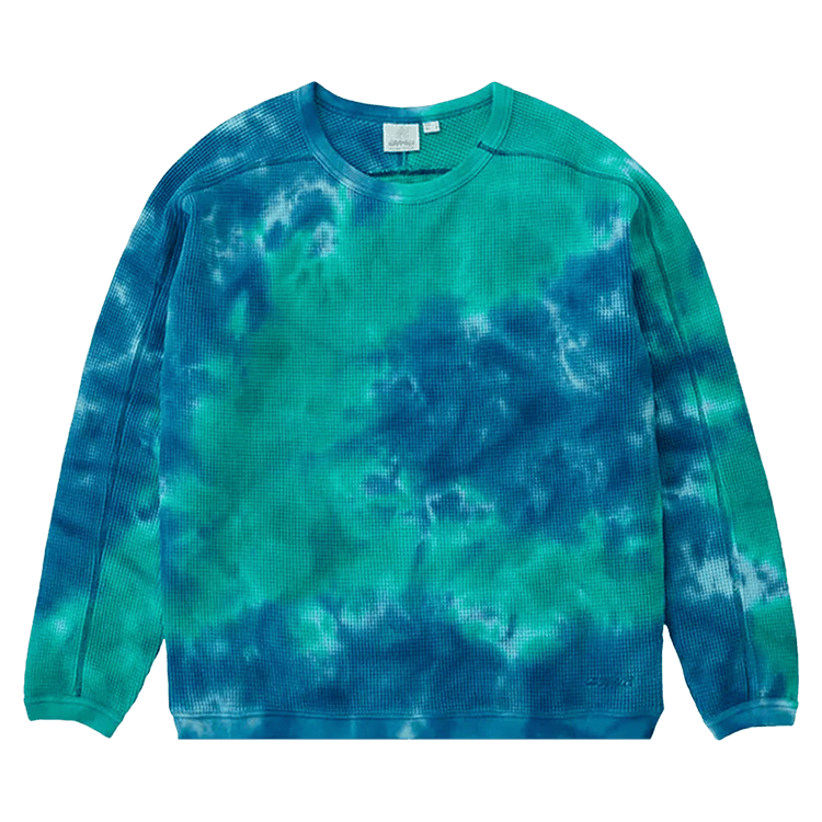Gramicci Waffle Crew "Turquoise Tie-Dye"