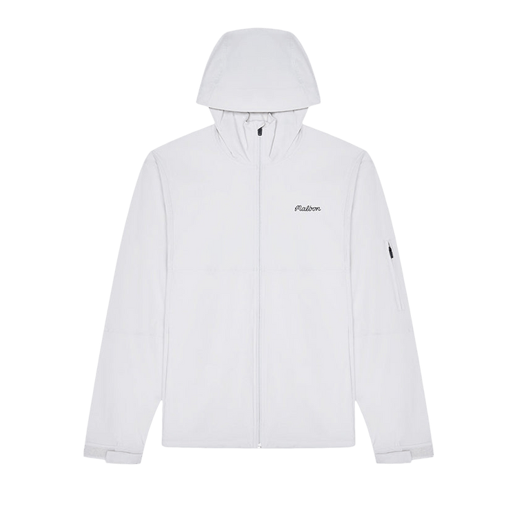 Malbon Performance Full Zip Shell Jacket "White"