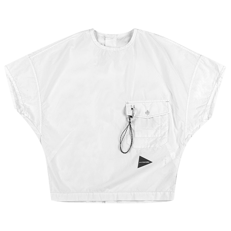 And Wander Cordura Typewriter Short-Sleeve Pullover "White"