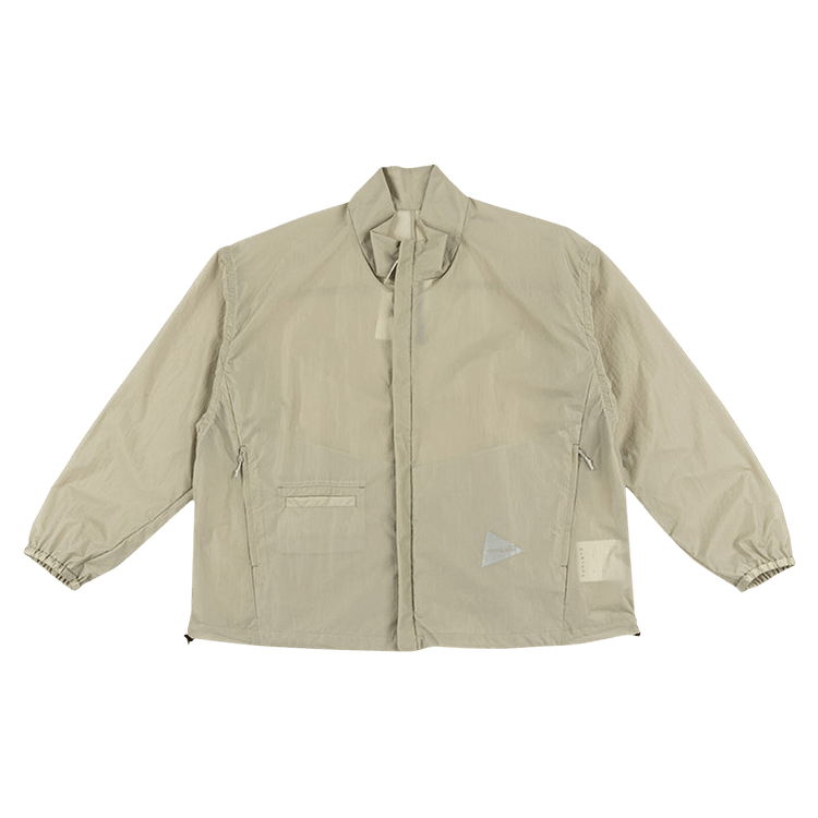 And Wander Oversized Rip Jacket "Light Beige"