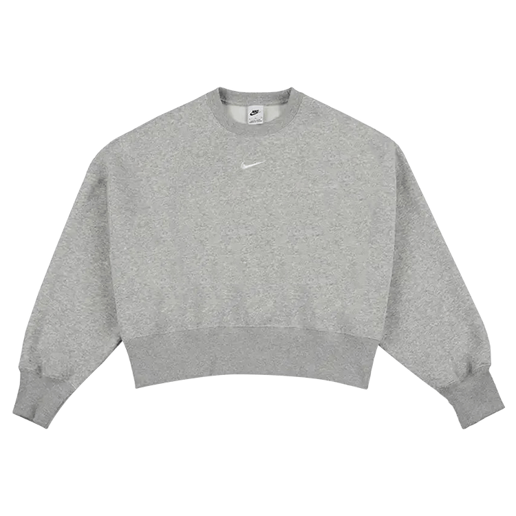 Nike NSW Phoenix Fleece Oversized Crew-Neck Sweatshirt "Pure Platinum/Heather/Sail"