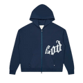 Godspeed OG Logo Sweatsuit V2 "Navy/Silver"