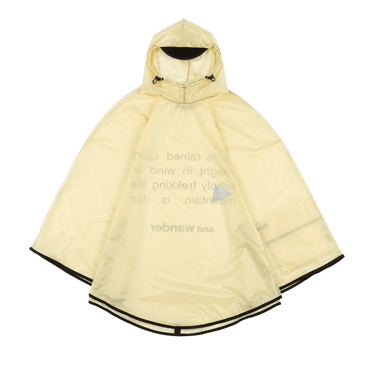 And Wander Sil Poncho "Off White"