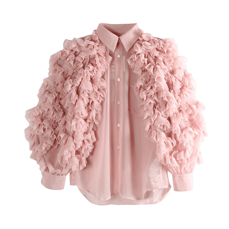 Comme des Garçons Ruffled Sleeve Blouse "Pink"