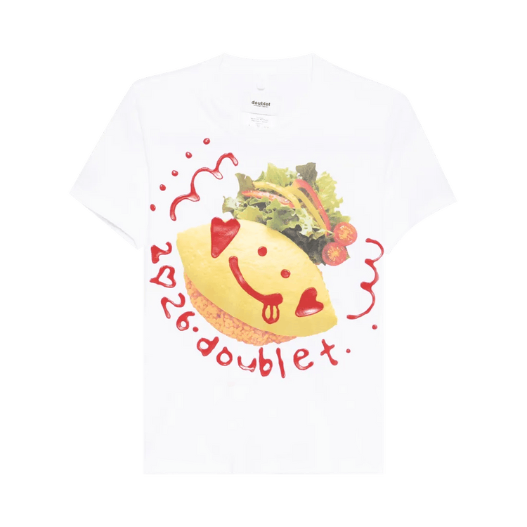 Doublet Ketchup Message Omurice T-Shirt "White"