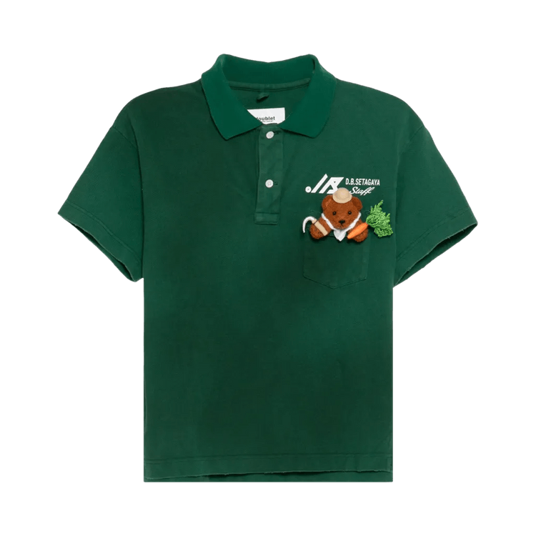 Doublet My Workwear Bear Polo Shirt "Green"