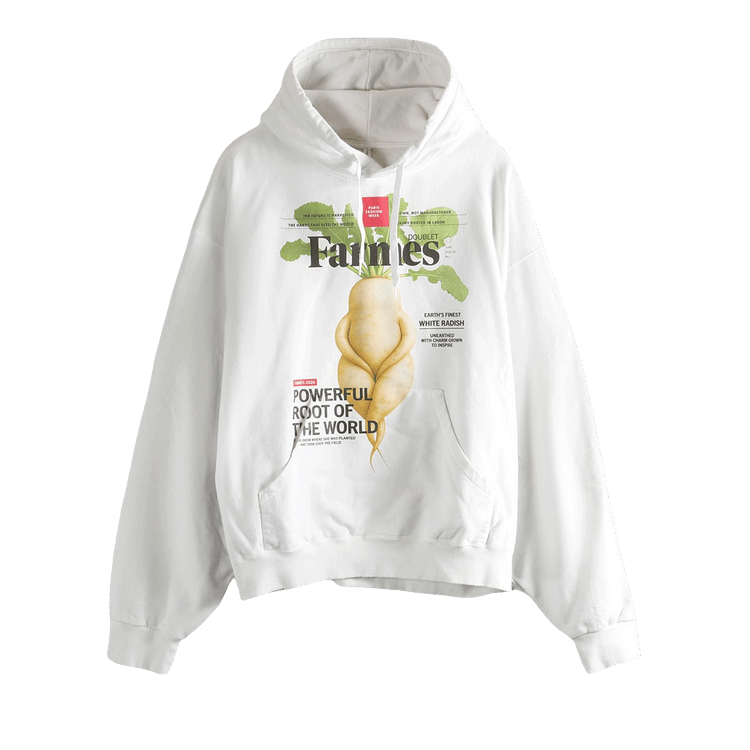 Doublet Farmes Magazine Cover Hoodie "White"