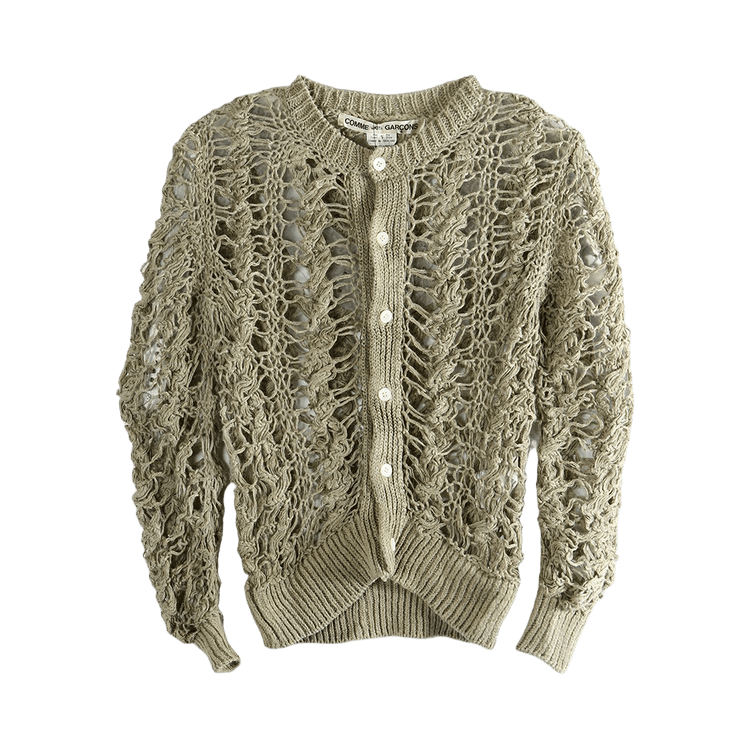 Comme des Garçons Sheer Knit Cardigan "Ecru"