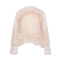 Comme des Garçons Noir Sheer Ruffle Trim T-Shirt "Beige"