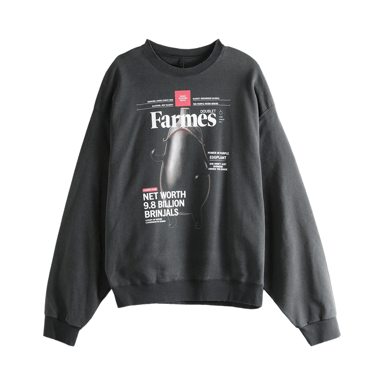 Doublet Farmes Magazine Cover Sweat Shirt "Black"