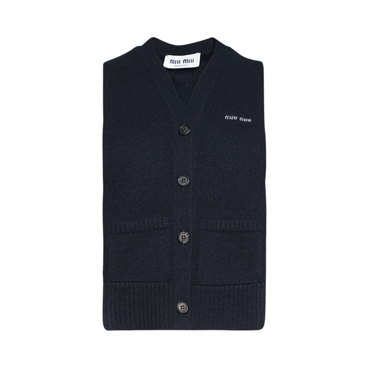 Miu Miu Cashmere Cardigan "Bleu"