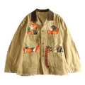 Doublet Vegetable Embroidery Work Jacket "Beige"