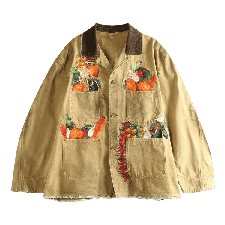 Doublet Vegetable Embroidery Work Jacket "Beige"