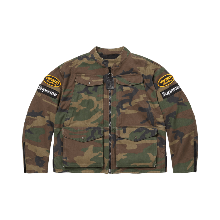 Supreme x Vanson Leathers Cordura Jacket "Woodland Camo"