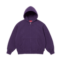 Supreme Cut Out Zip Up Hooded Sweatshirt "Dark Purple"