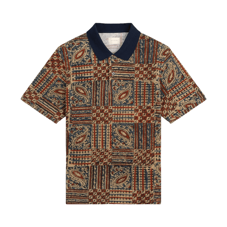 Aimé Leon Dore Printed Piqué Polo "Paisley"