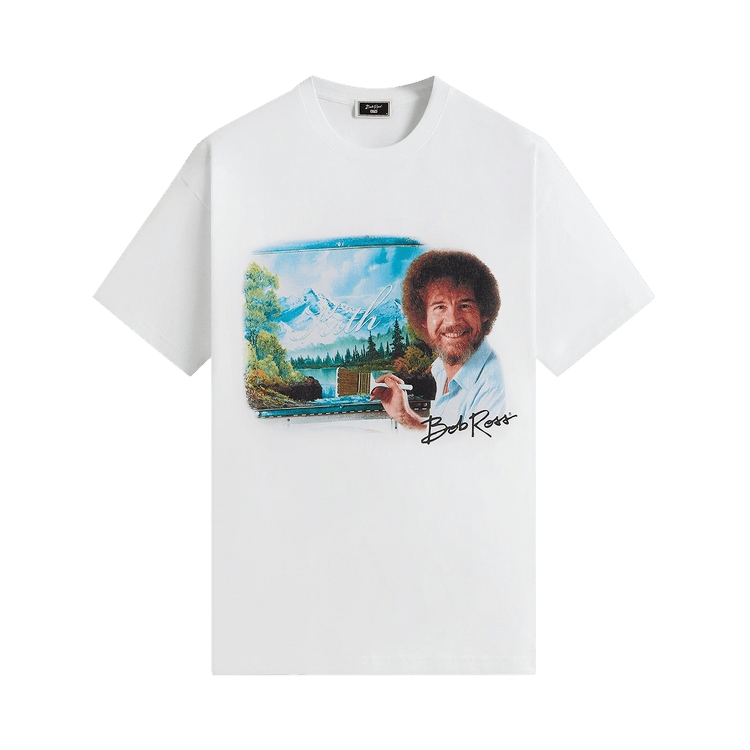 Kith For Bob Ross Portrait Tee "White"