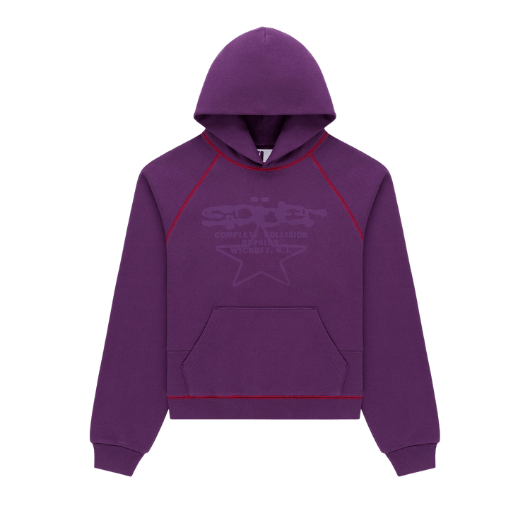 Sp5der Splat Collision Hoodie "Purple"