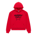 Sp5der Splat Collision Hoodie "Red"